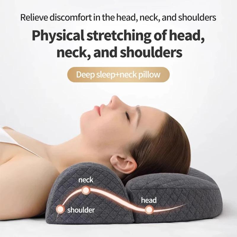 Подушка для шеи, контурная подушка из пены с эффектом памяти, подушки для сна на боку, эргономичная ортопедическая подушка для сна