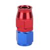 AN10 Адаптер концевика маслопровода из алюминиевого сплава красный синий для топливного шланга PTFE 0 градусов