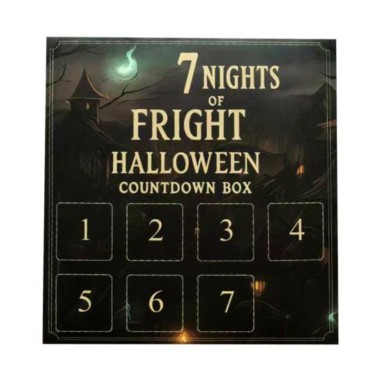 31 Nights of Fright Halloween Countdown Calendar 31/15/7 Days Advent Calendar with Collectible Horror Figures Scary Dolls for Home Decor