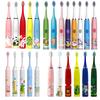 All Children Electric Toothbrush Cartoon Kid With Mini Replacement Head Ultrasonic IPX7 Waterproof Rechargeable Sonic Toothbrush