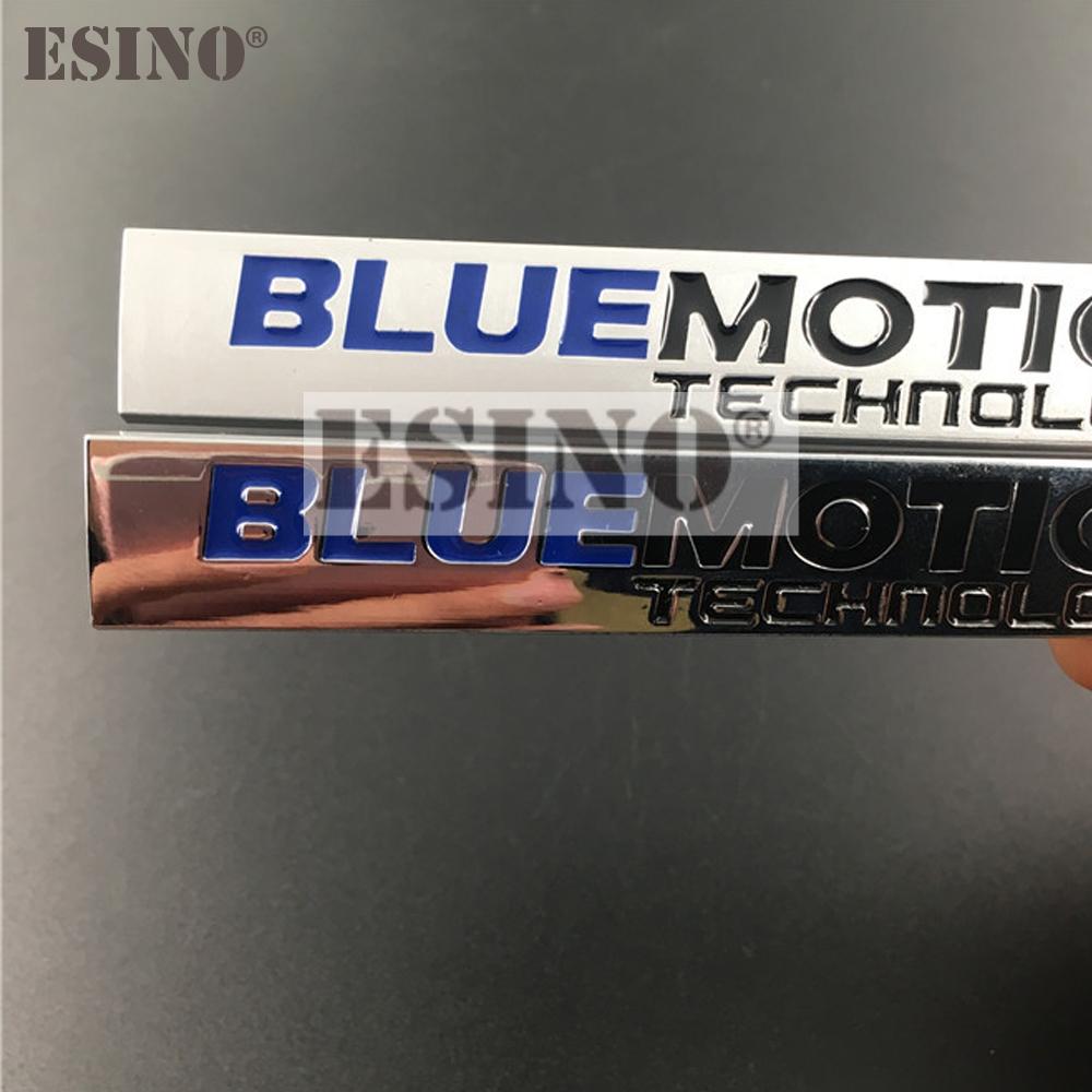 Car Styling 3D Metal Chrome Zinc Alloy Emblem Blue Motion Technology Car Body Badge Emblem For Volkswagen Golf Passat Tiguan