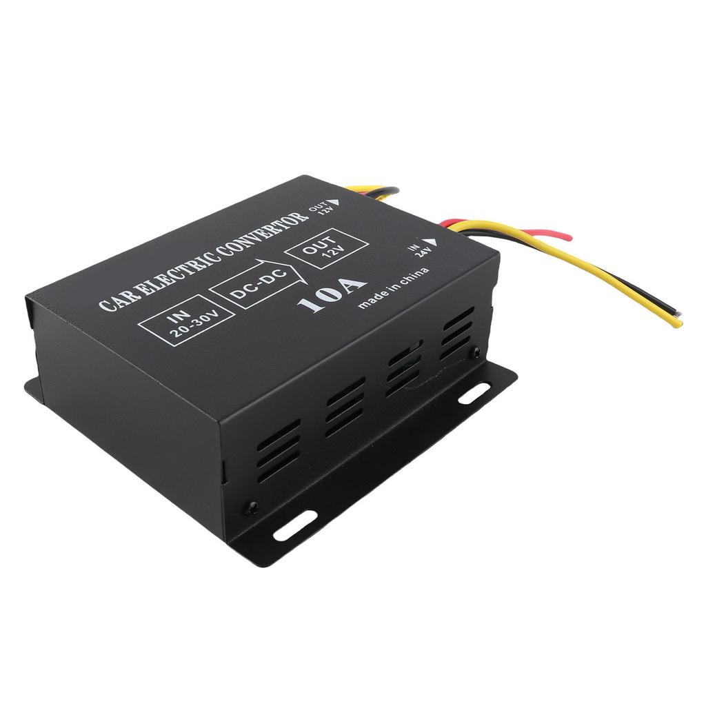 Car Truck 10A 120W DC 24V To 12V Power Converter Electric Voltage Reducer Step Down Transformer