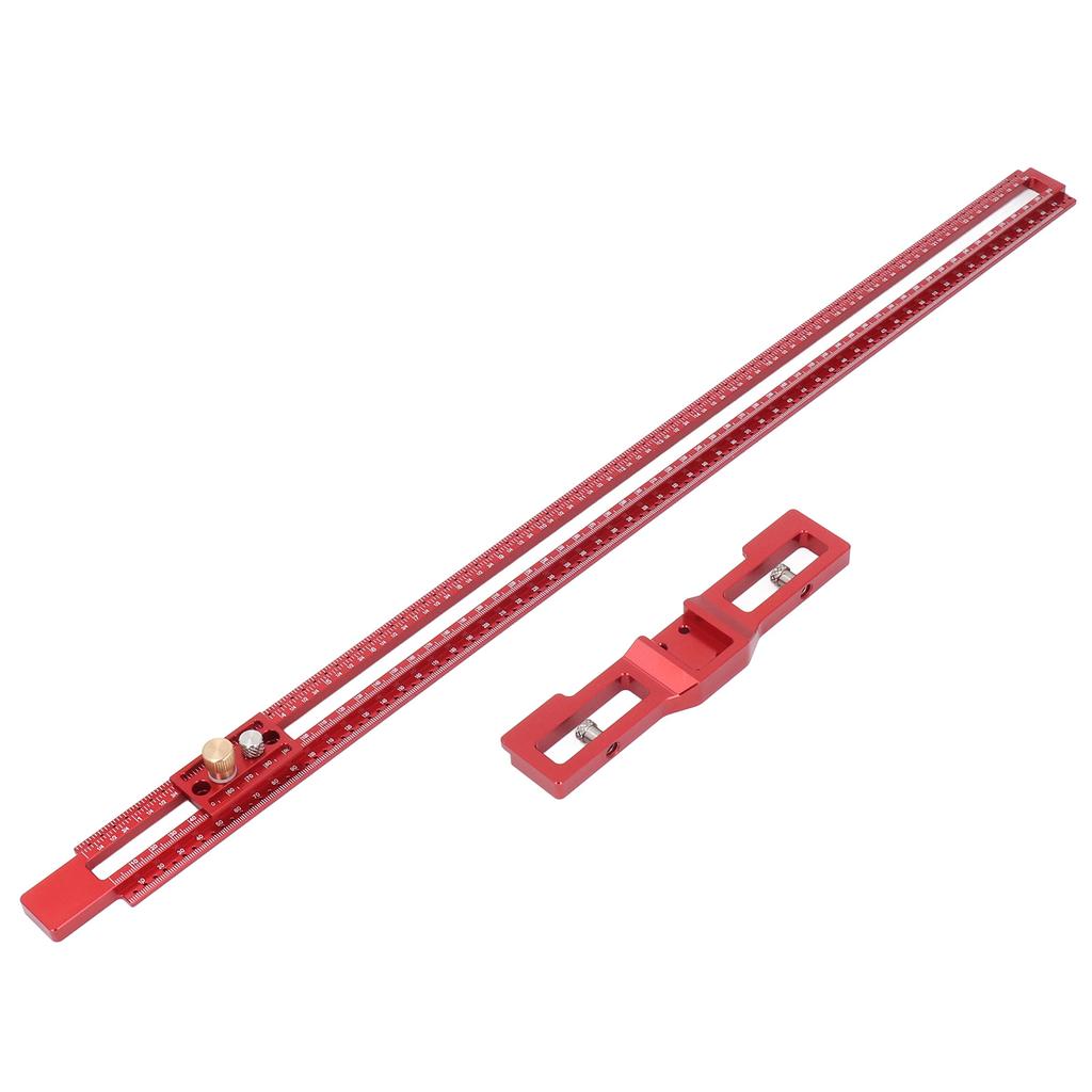 24-дюймовая разметочная линейка с защелкой в слайдере и утолщенным основанием, 360-градусная разметка из алюминиевого сплава