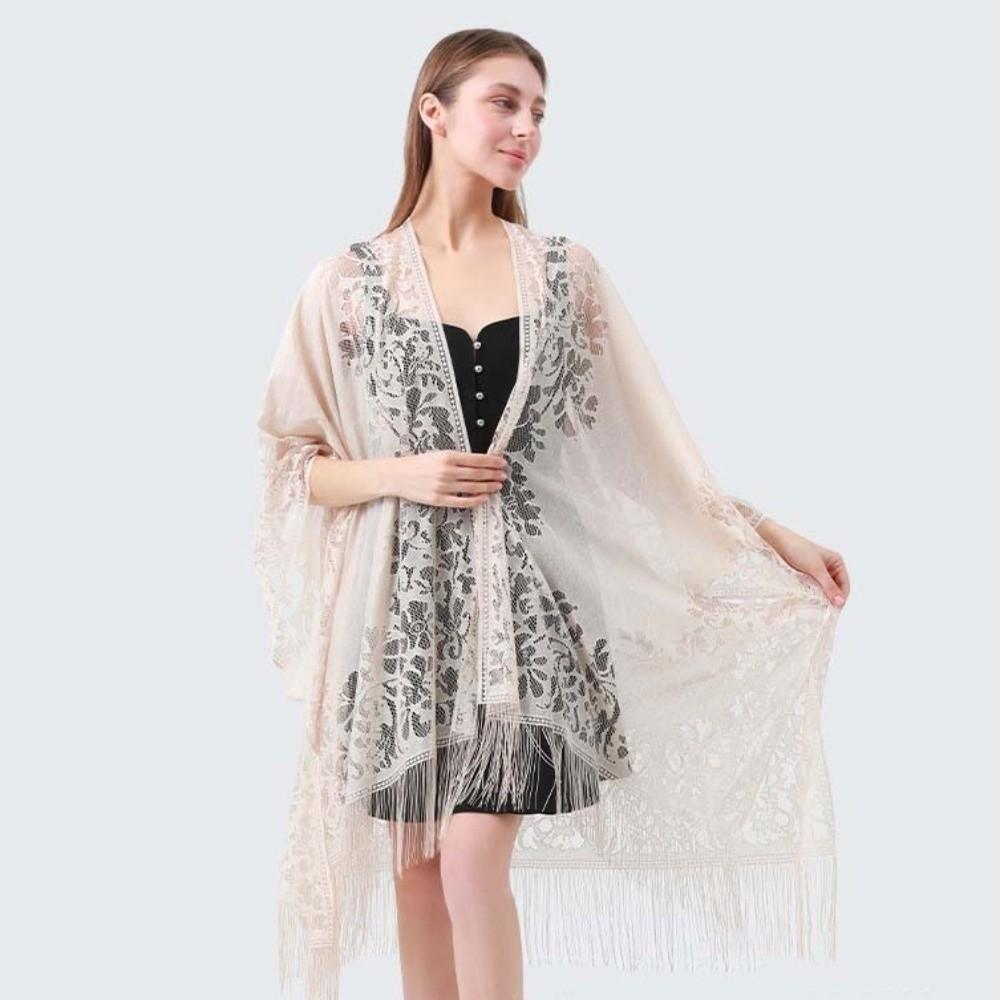 Breathable Sunshade Thin Large Scarf Sunscreen Seaside Vacation Cloak Women