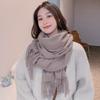 Women'S Thick Warm Solid Color Scarf Autumn And Winter New Style Cashmere Scarf Versatile Wool Scarf