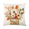 Pumpkin Pillow Cover Linen Printed Sofa Cushion Cover Living Room Bedroom Decoration Pillow Cover Home