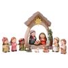 Nativity Statue Scene Set Holy Manger Christmas Crib Figurines Miniatures Ornament Church Gift Home Decorations