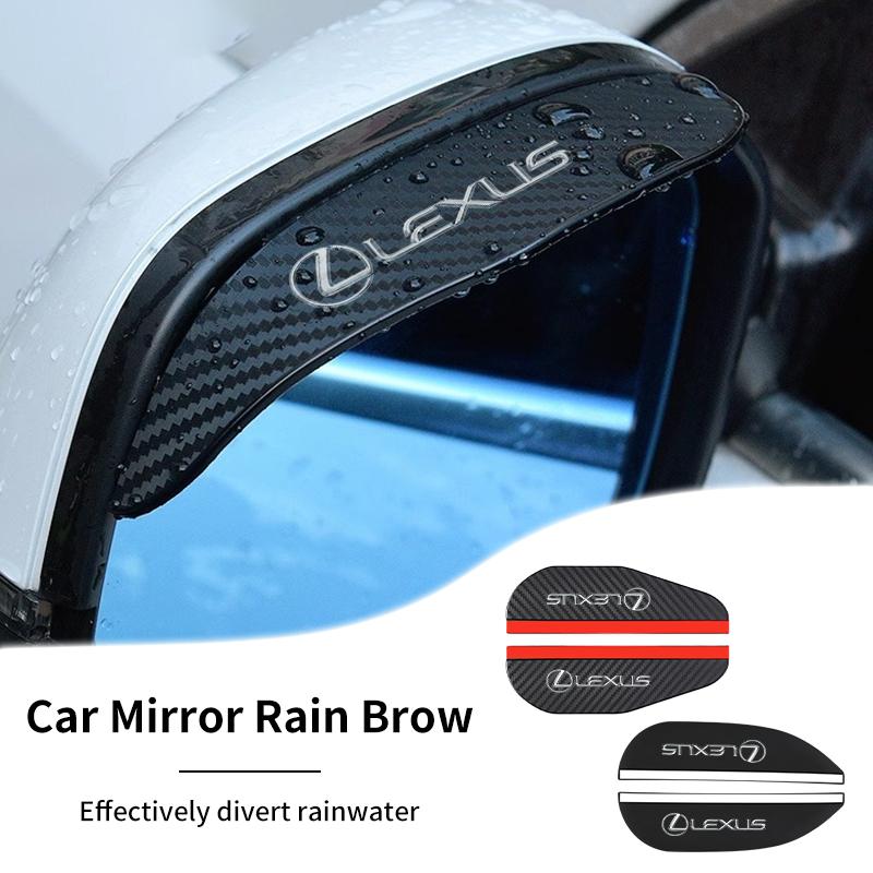 2 шт. Козырек от дождя на зеркало заднего вида автомобиля, водонепроницаемый чехол, автомобильные аксессуары для Lexus CT ES GS NX IS250 CT200h IS300h ES300h RX400h