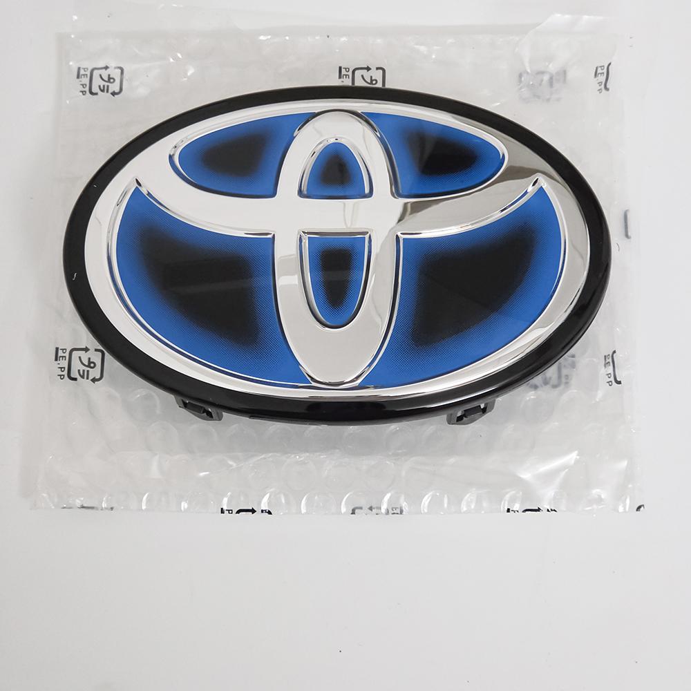 VJN4  For Toyota RAV4 Corolla Camry Land Cruiser Sienna C-HR AVALON Front Grille Hood Badge Replacement Dark Blue Hybrid Logo
