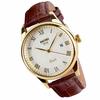 Watch Men's Business Arm Watch Men's Waterproof Brown Leather Belt Quartz Analog Stylish Classic Casual Simple Date Day of the Week Lightweight Men's