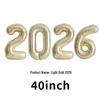 2026 Large Foil Number Balloons Set: 32'' & 40'' for New Year's Celebrations