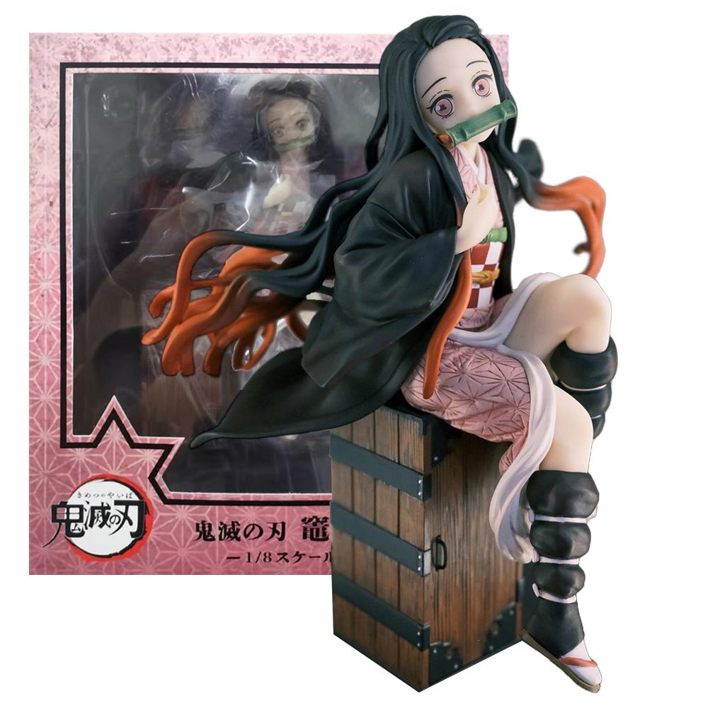 15см Камадо Незуко Клинок Рассекающий Демонов Kimetsu No Yaiba Фигурка Аниме Настольный Гольф Модель Игрушка Подарок Коллекция Украшения Произведение Искусства ПВХ