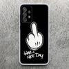 Middle Finger Print Soft Case for Samsung Galaxy A52 A51 A50 A42 A32 A22 A12 Phone Shell A41 A31 A21S 71 A30S A20S A10S A40