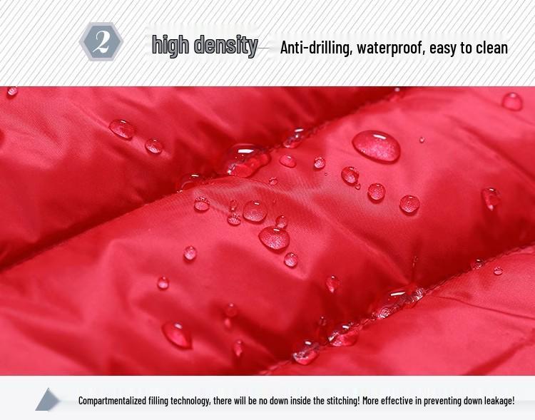 Женский легкий пуховик средней длины на белом утином пуху, корейский стиль, приталенный дизайн со съемным капюшоном