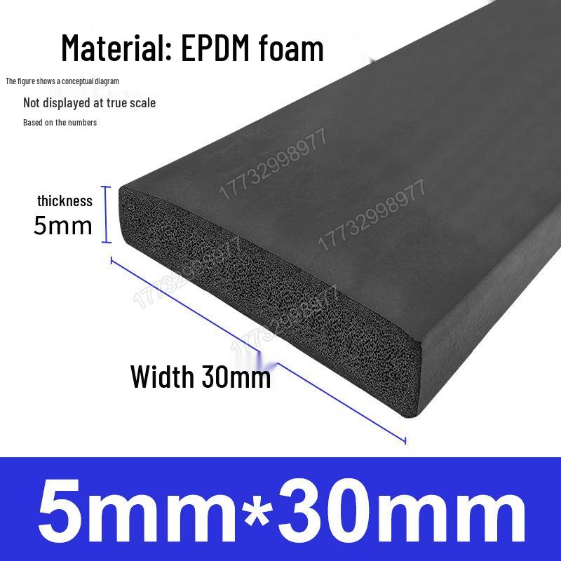 Черная EPDM Пористая Резиновая Полоса для Герметизации Морского, Механического, Электрического Шкафа и Коробки