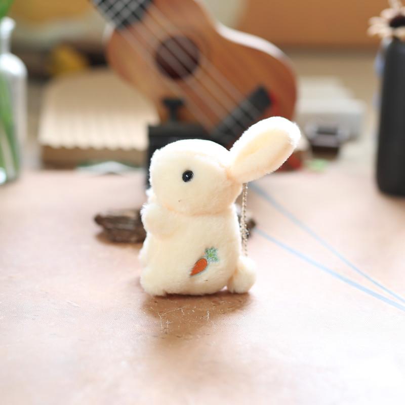 Милая морковка, маленький кролик, плюшевая игрушка, кукла, белый кролик, сумка, подвесное украшение, брелок, кукла