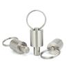 Factory Outlet Zinc-Plated Spring Pin Plunger Unthreaded Stainless/Carbon Steel Indexing Plungers With Pull Ring