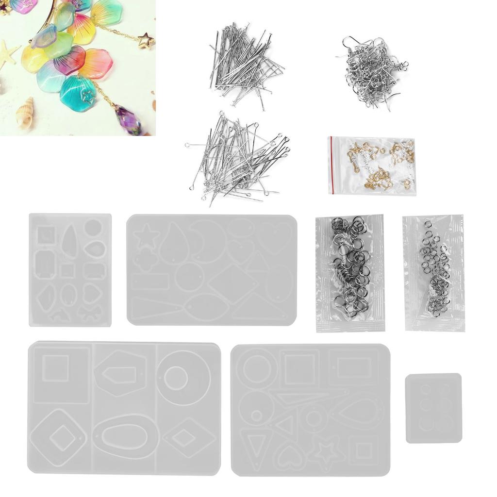 Наборы силиконовых форм для литья ювелирных изделий, инструменты и материалы для изготовления подвесок своими руками
