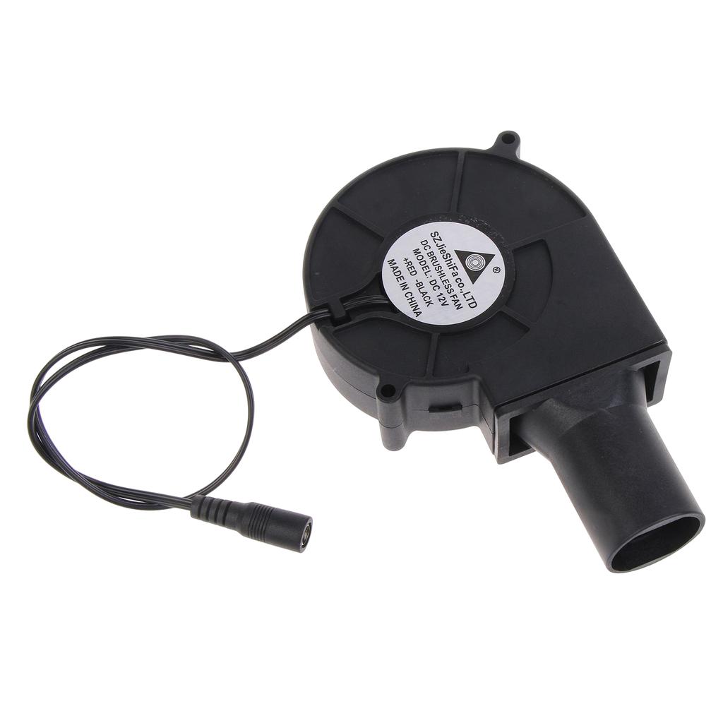 AC100-240V Adjustable Speed Outdoor Cooking Air Blowers Fire Starter BBQ Fan Speed Regulation 33mm Diameter Air Duct