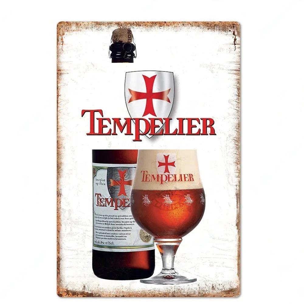 Винтажная вывеска пивного бренда Металлическая жестяная табличка Металлический постер Декоративная табличка Домашний декор Мужская пещера Бар Паб Мастерская Настенное украшение