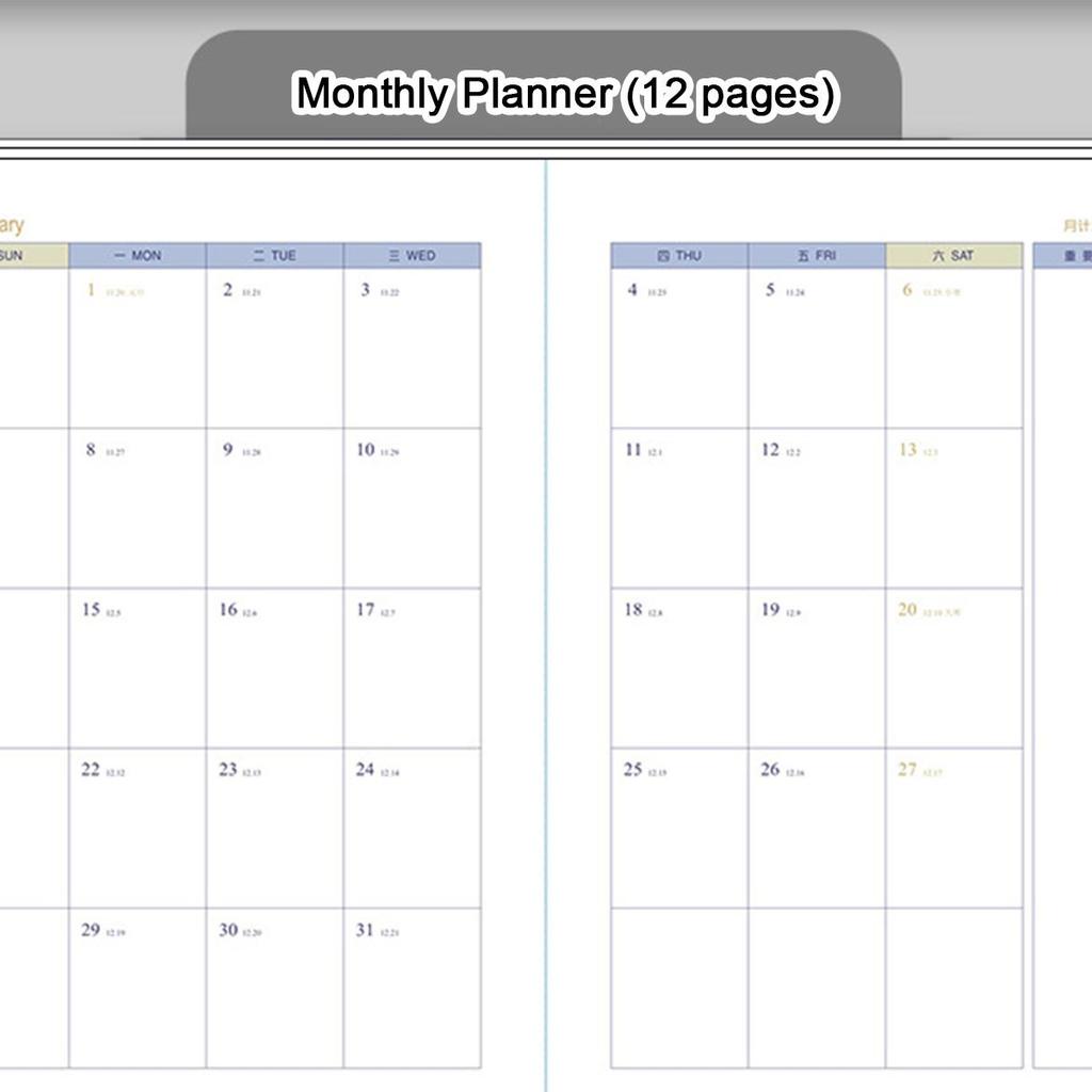 Ежедневник для школьников из толстой кожи формата А5, годовой график на 2025 год, деловой блокнот, ежедневник на 365 дней, заметки, блокнот, 200 листов
