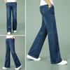 Джинсы мужские Мужские расклешенные джинсы Boot Cut Расклешенные брюки Свободные мужские дизайнерские классические джинсы с высокой талией