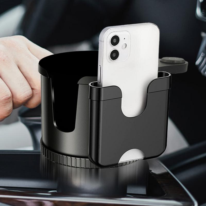 Подстаканник, удлинитель, держатель мобильного телефона, автомобильный держатель для напитков 2 в 1, нескользящая вставка для установки в транспортное средство, аксессуары для авто