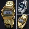Часы Женские часы из нержавеющей стали с цифровым будильником Мужские часы-секундомер Лучшие часы