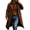 New Autumn Winter Men's Mid-Length Vest Faux Suede Coat Retro Casual Jacket Cross-Border Hot