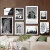 Black White Wall Art Canvas Painting Mecca Kaaba Holy Mosque Islamic Scripture Home Living Room Decor Posters Print Wall Picture
