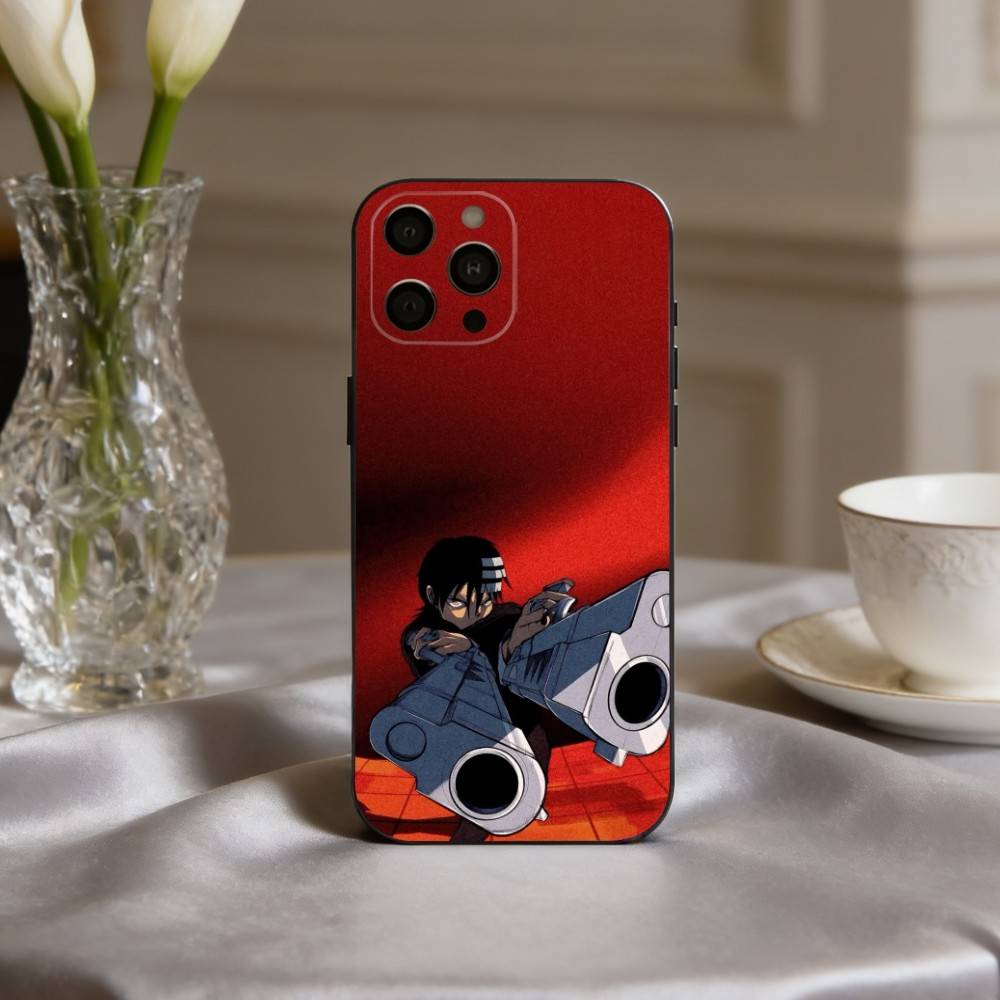 Аниме P-страстный S-Душа-L E-Пожиратель-R Чехол для телефона для iPhone 17pro,16,15,14,13,12,11 Plus,Pro Max,XS,Мягкий силиконовый черный чехол