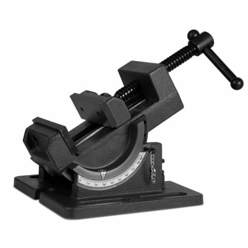 Nisorpa Angle Machine Vise, U-Shaped, Maximum Opening 110mm, Rotates 0-90 Degrees Left and Right, Adjustable Angle, Transforms Drill Presses Into Mill