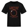 Total Solar Eclipse I Survived Totality 2024 Kid's T-Shirt