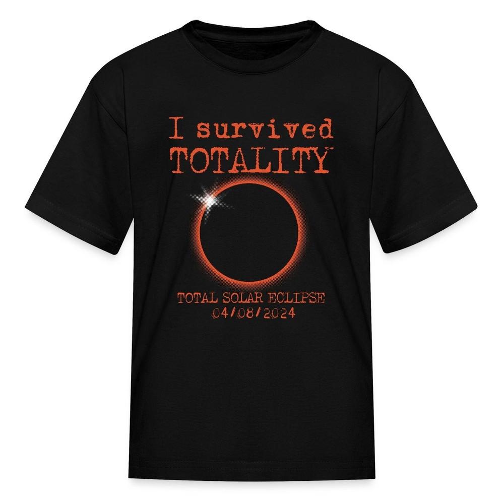 Total Solar Eclipse I Survived Totality 2024 Kid's T-Shirt