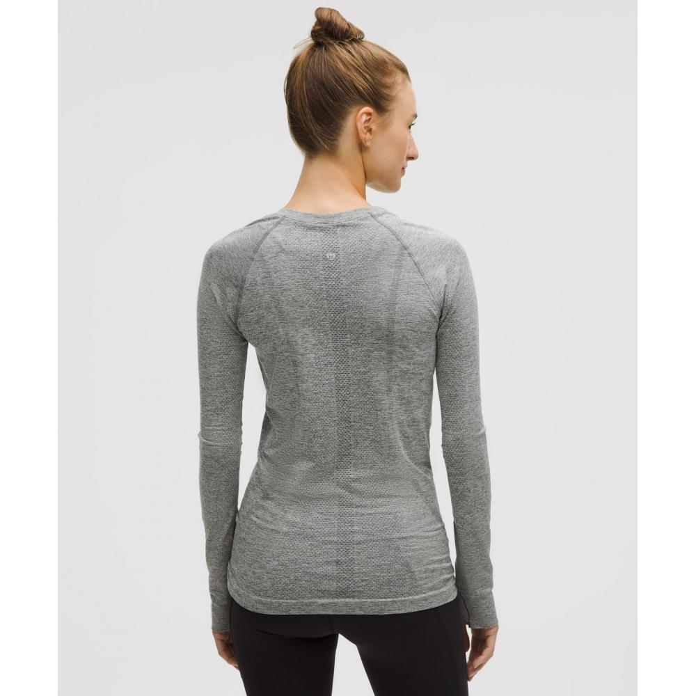 Lululemon Swiftly Tech Long Sleeve Shirt 2.0  Hip Length Slate White