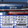 3d ABS Черные Буквы на Багажник Автомобиля 730d 730i 740i 745i 750i 760i Логотип Эмблема Значок Наклейка Для M E38 E65 F01 F02 E66 Аксессуары