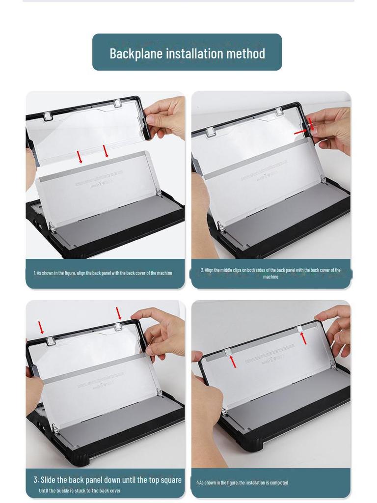 Surface Pro 4/5/6/7 Shockproof Case with Pen Slot & Stand