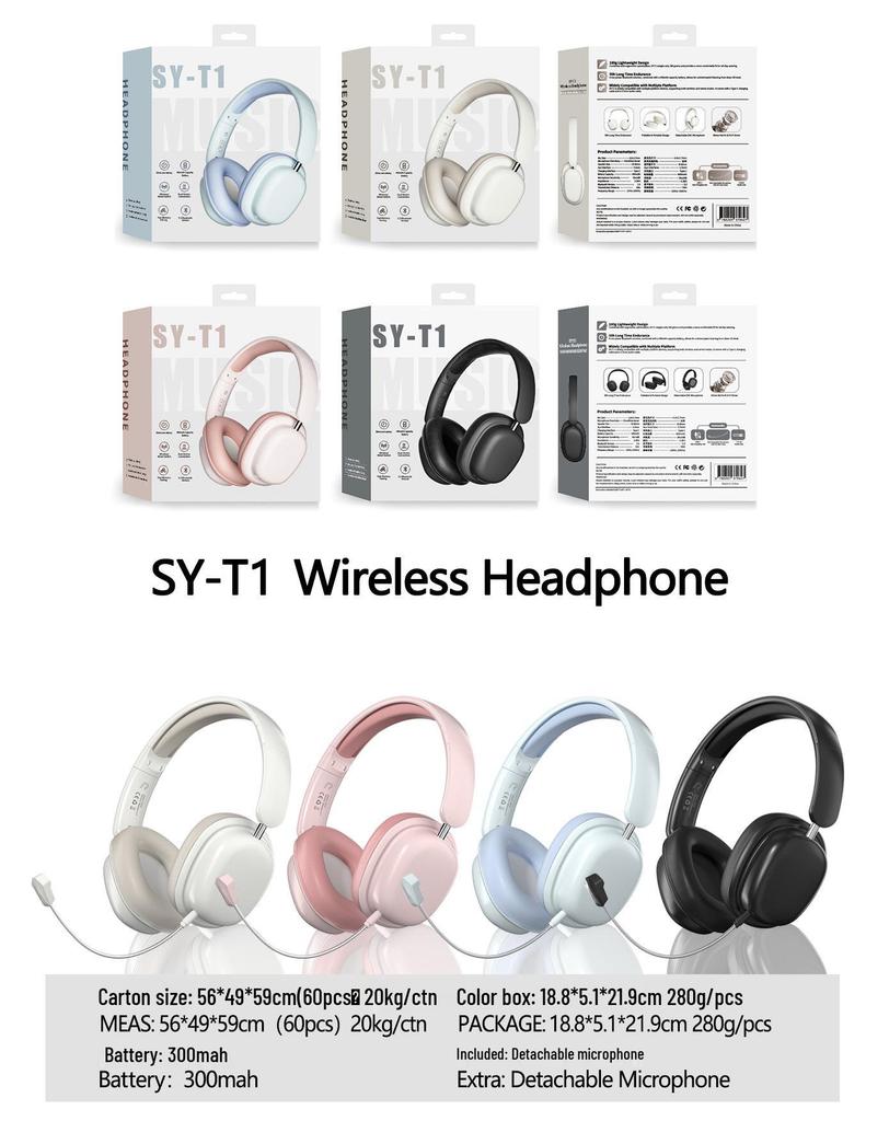 Новые популярные игровые полноразмерные Bluetooth-наушники с микрофоном и большой батареей