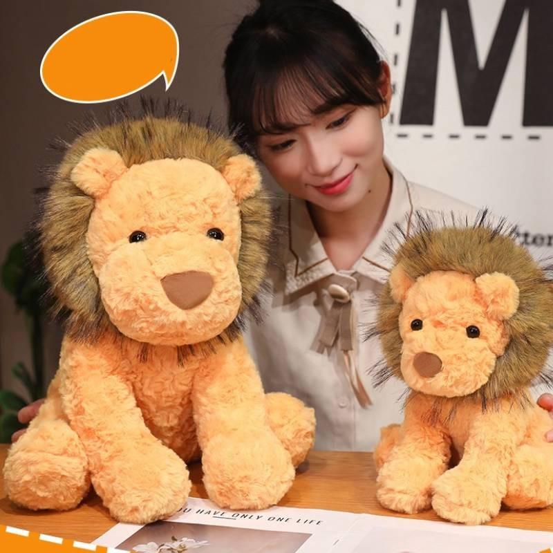 Toys Plush Lion Cartoon Animal Stuffed Doll Room Sofa Decoration Gifts Kids