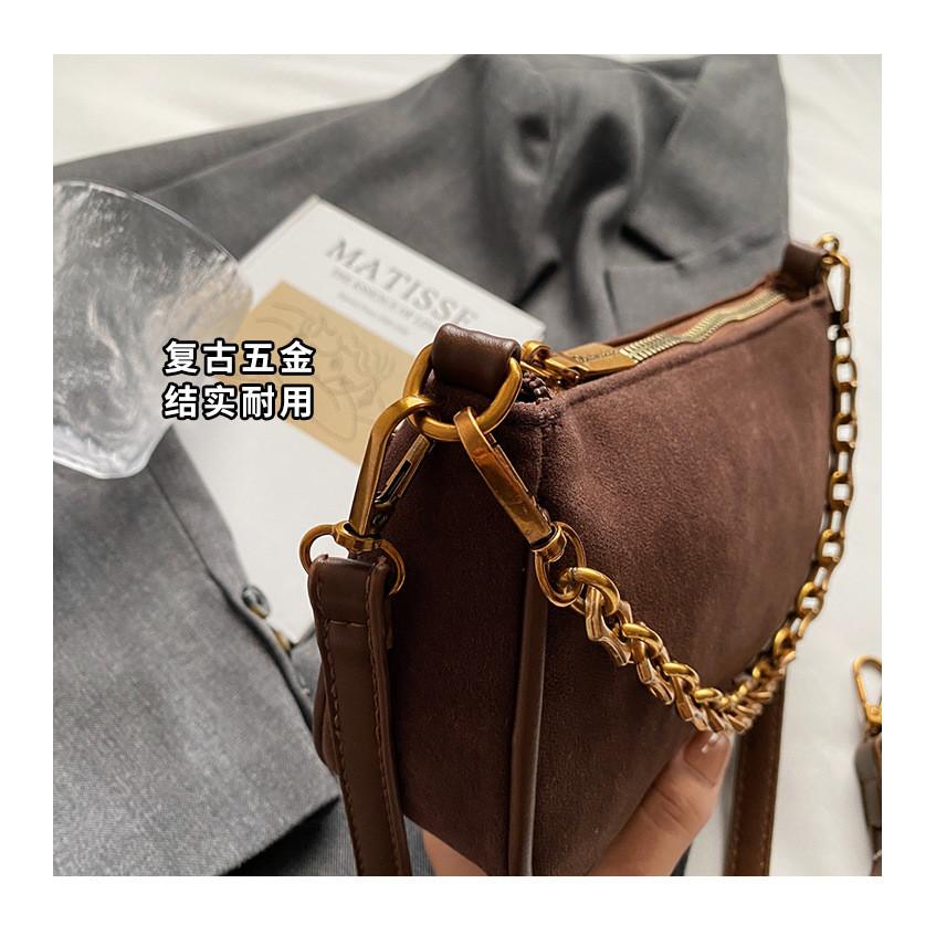 Ielgy Niche Texture Underarm Bag Autumn Winter Shoulder Crossbody Small Square Bag