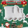 Christmas Train Shaped Silicone Epoxy Resin Silicone Mould Chocolate Fondant Silicone Molds for Desserts Candy Chocolate
