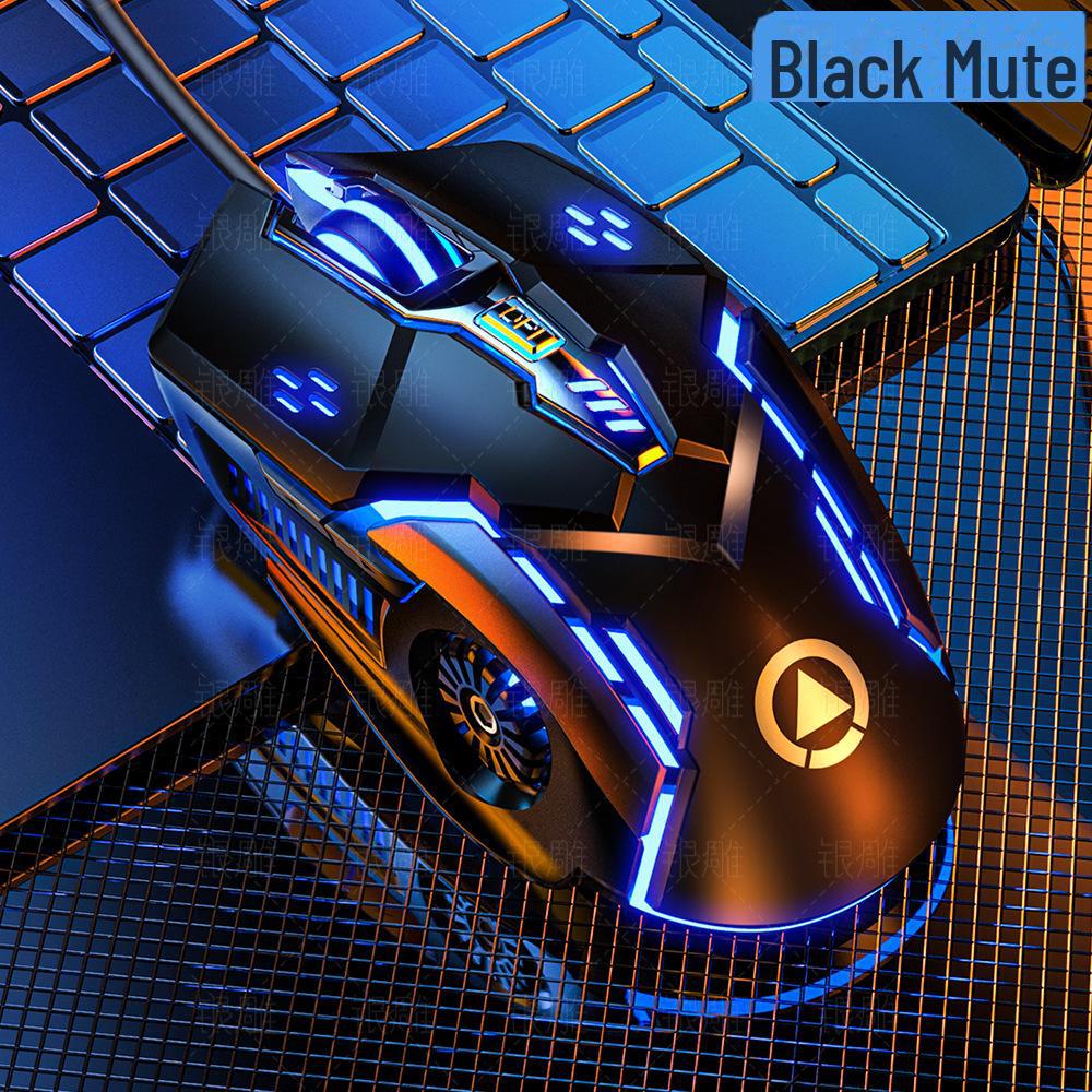 Проводная бесшумная игровая мышь Silver G5 с подсветкой — механическая конструкция для киберспорта и компьютерных аксессуаров