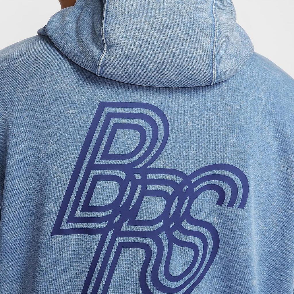 Nike Club Logo Zip-Up Hoodie Outdoor Casual Sports Jacket Men Jackets Stone-Blue HQ6040-486
