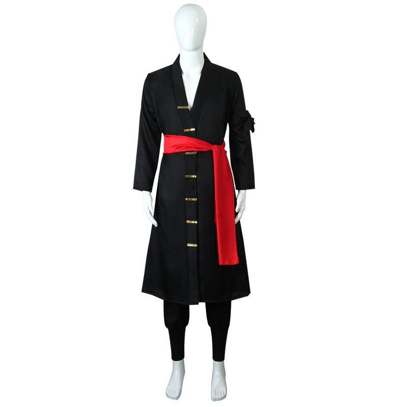 Косплей костюм Зоро из Страны Вано Tenro Костюм для Хэллоуина Костюм для ролевых игр Набор косплей-одежды One Piece