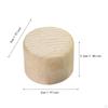 Wood Storage Container Case, Cute Baby Tooth Keepsake Box Mini Round Wooden for Kids