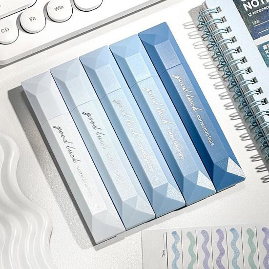 5 шт. Двусторонняя лента-ручка, корректирующая лента, диспенсер для ленты для скрапбукинга, для упаковки подарков, крепления фотографий, поделок своими руками и исправления ошибок