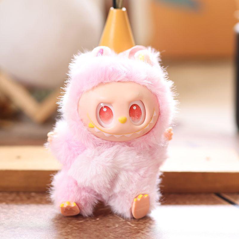 Kawaii Labubu плюшевый брелок мультфильм аниме мягкая кукла игрушка милая сумка кулон украшение рюкзак украшение пара подарки