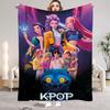 Huntrix Пледы K-pop Охотники на демонов Зои Руми Мира Мягкий Теплый Плед Детский Гостиная Диван Диван-кровать Рождественские подарки