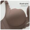 Бесшовный комплект нижнего белья пуш-ап: Увеличивает маленькую грудь, Удобный, Дышащая поддержка, с дизайном чашечек-ладошек.