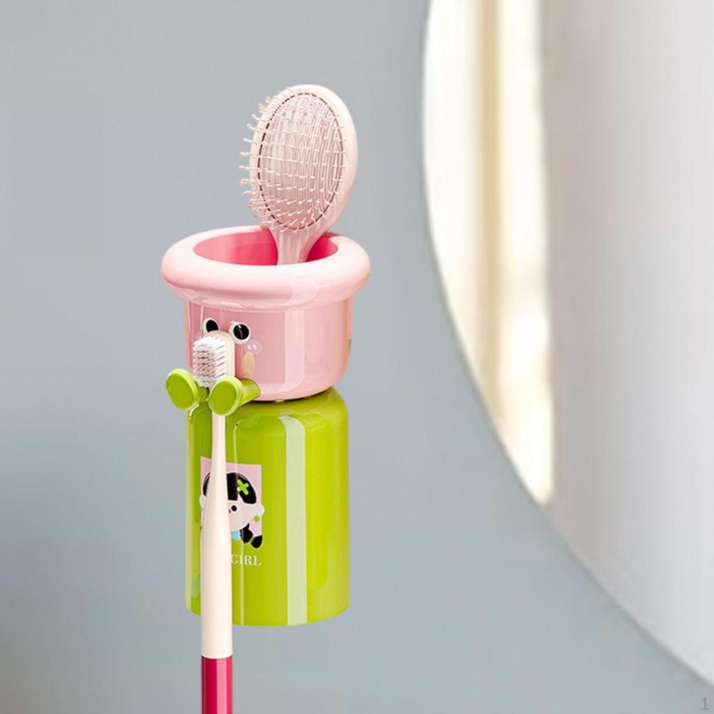 Стаканчик и держатель для зубных щеток, бытовая подставка для зубной пасты, настенная, многофункциональная, милая